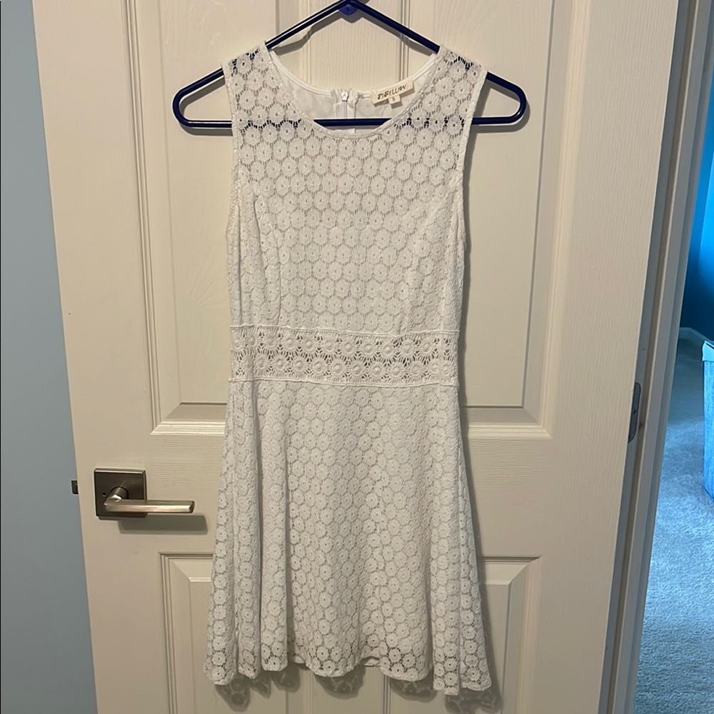 Rebellion White Sleeveless Sundress